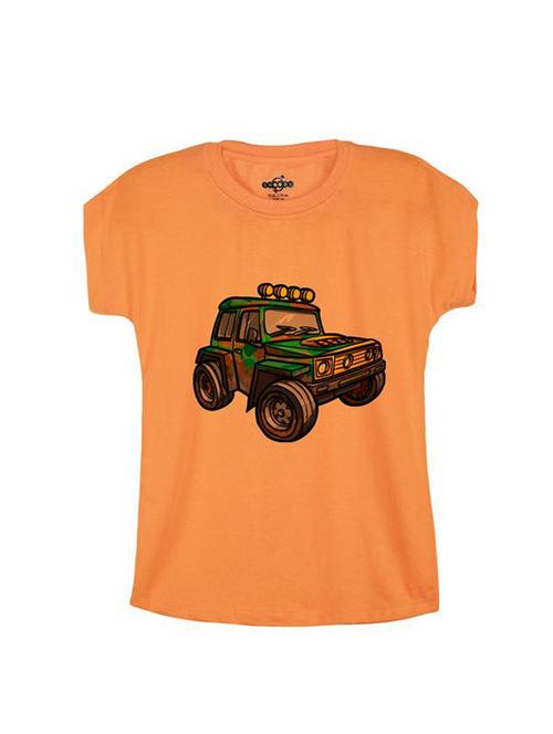 orange cotton t-shirt - 14546958 - Standard Image - 1