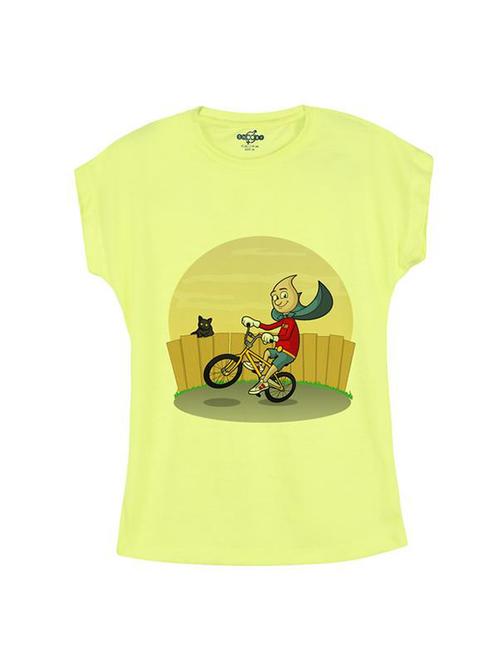 yellow cotton tee - 14546990 - Standard Image - 1