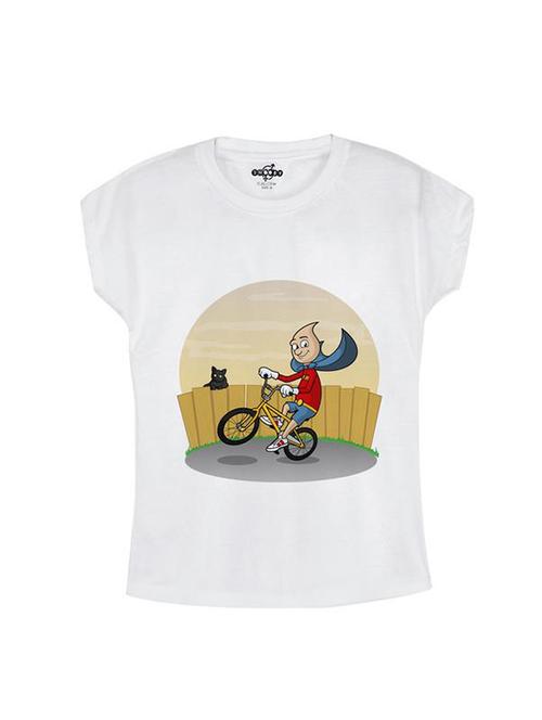 white cotton tee - 14546993 - Standard Image - 1