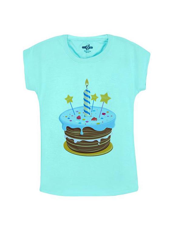blue cotton tee - 14547014 - Zoom Image - 1