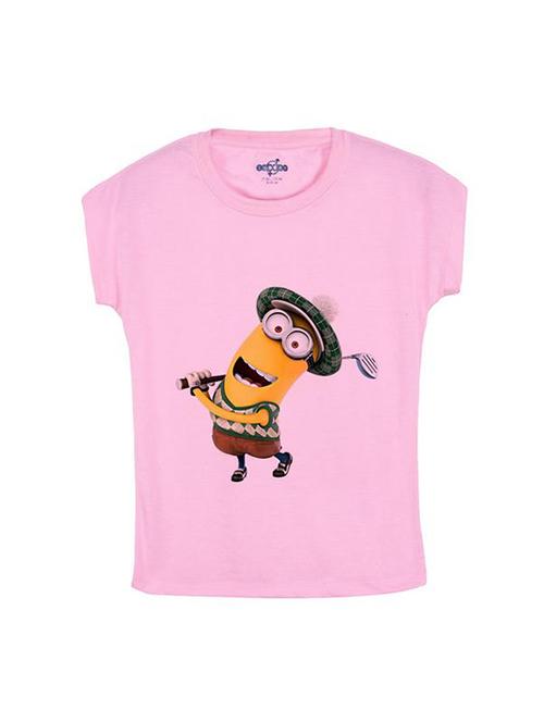 pink cotton tee - 14547027 - Very Small Image - 1