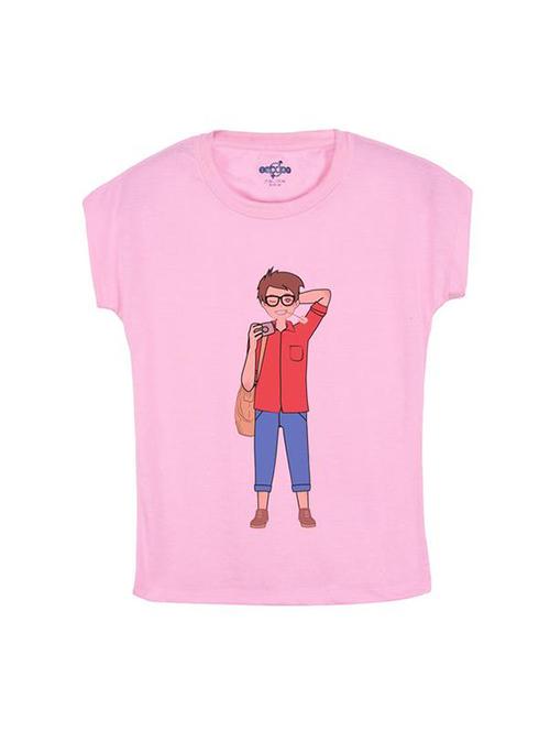 pink cotton t-shirt - 14547032 - Standard Image - 1