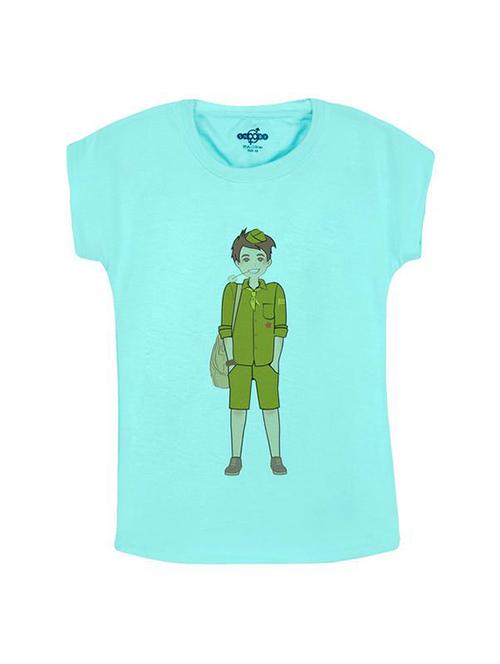 blue cotton t-shirt - 14547034 - Standard Image - 1