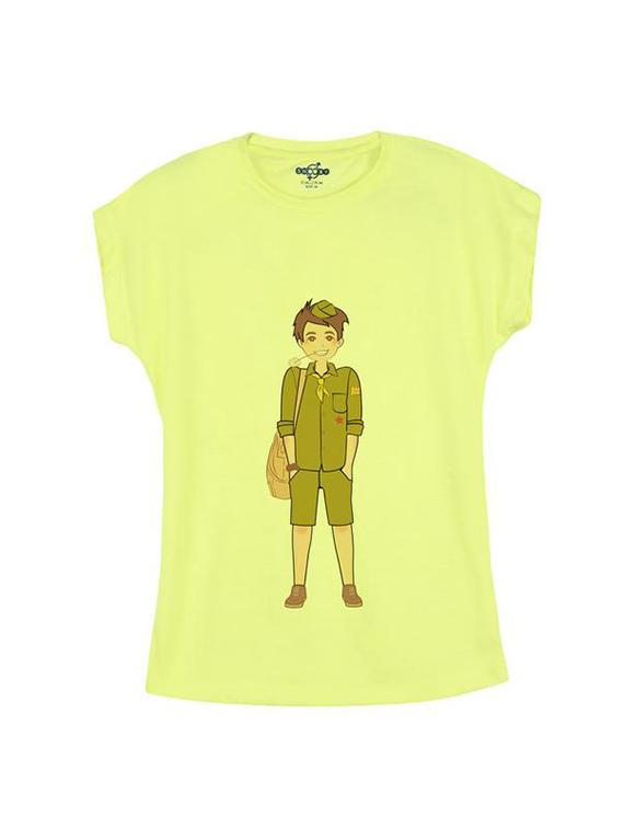 yellow cotton t-shirt - 14547035 - Zoom Image - 1