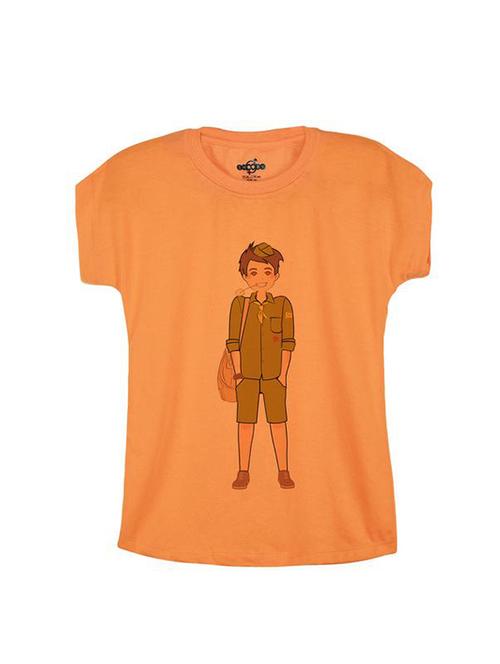orange cotton t-shirt - 14547036 - Standard Image - 1