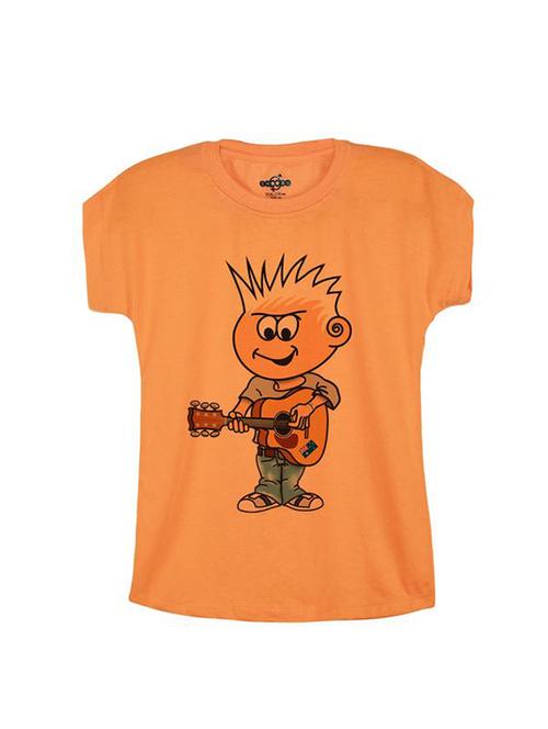 orange cotton t-shirt - 14547071 - Standard Image - 1
