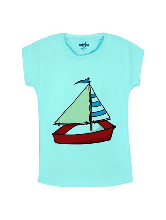 blue cotton tee - 14547084 - Zoom Image - 1