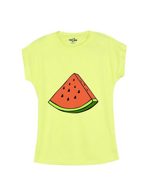 yellow cotton tee - 14547095 - Standard Image - 1