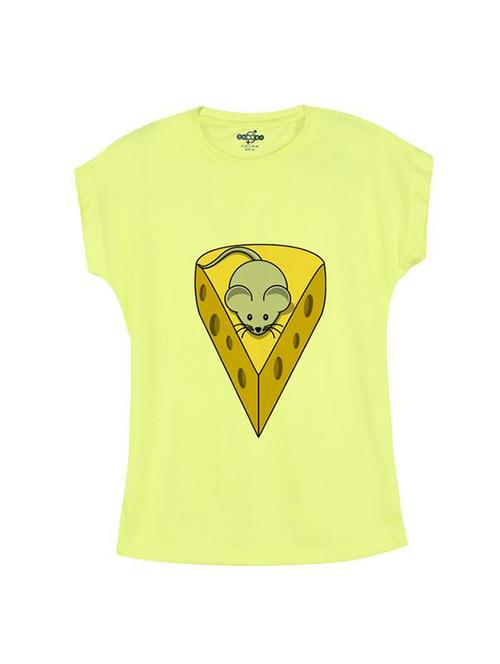yellow cotton tee - 14547140 - Standard Image - 1