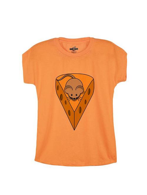 orange cotton tee - 14547141 - Standard Image - 1