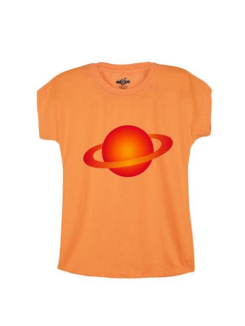 orange cotton tee - 14547151 - Standard Image - 1