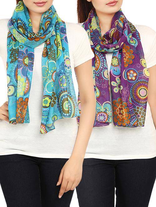 multi cotton scarf - 14547352 - Standard Image - 1