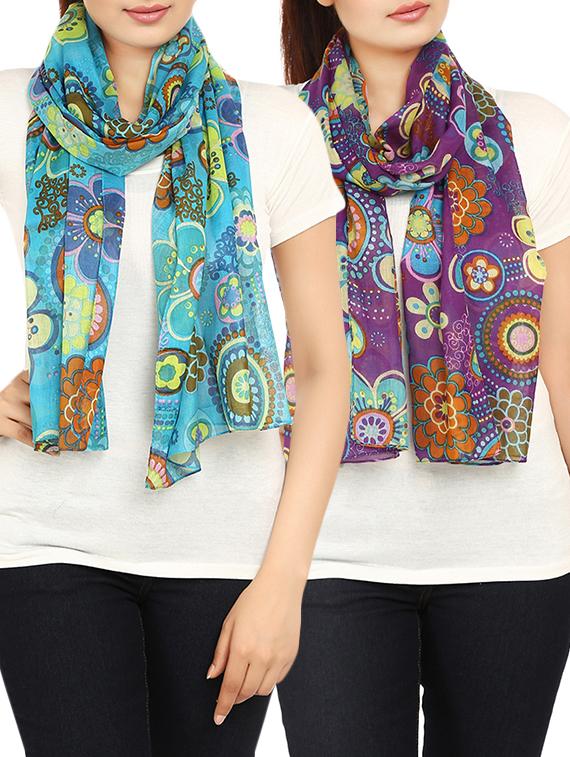 multi cotton scarf - 14547352 - Zoom Image - 1