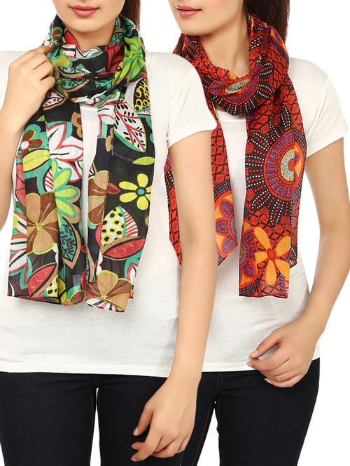 multi cotton scarf - 14547354 - Standard Image - 1