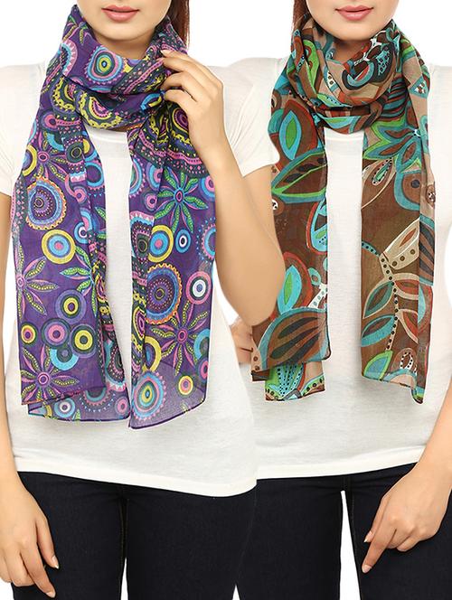 multi cotton scarf - 14547355 - Standard Image - 1