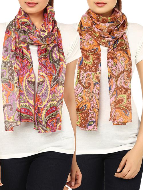 multi cotton scarf - 14547364 - Standard Image - 1
