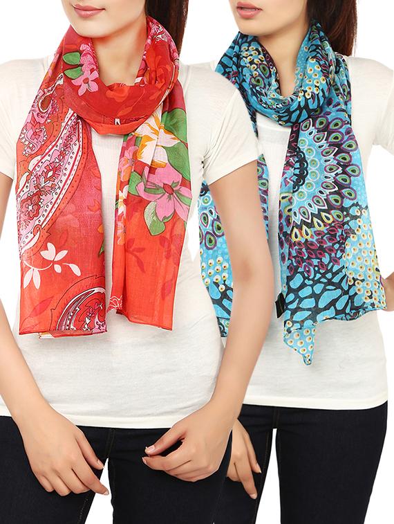 multi cotton scarf - 14547367 - Zoom Image - 1