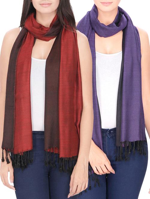 Set of 2 multi colored stole - 14547378 - Standard Image - 1