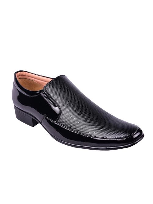 black leatherette formal slip on - 14547735 - Very Small Image - 1