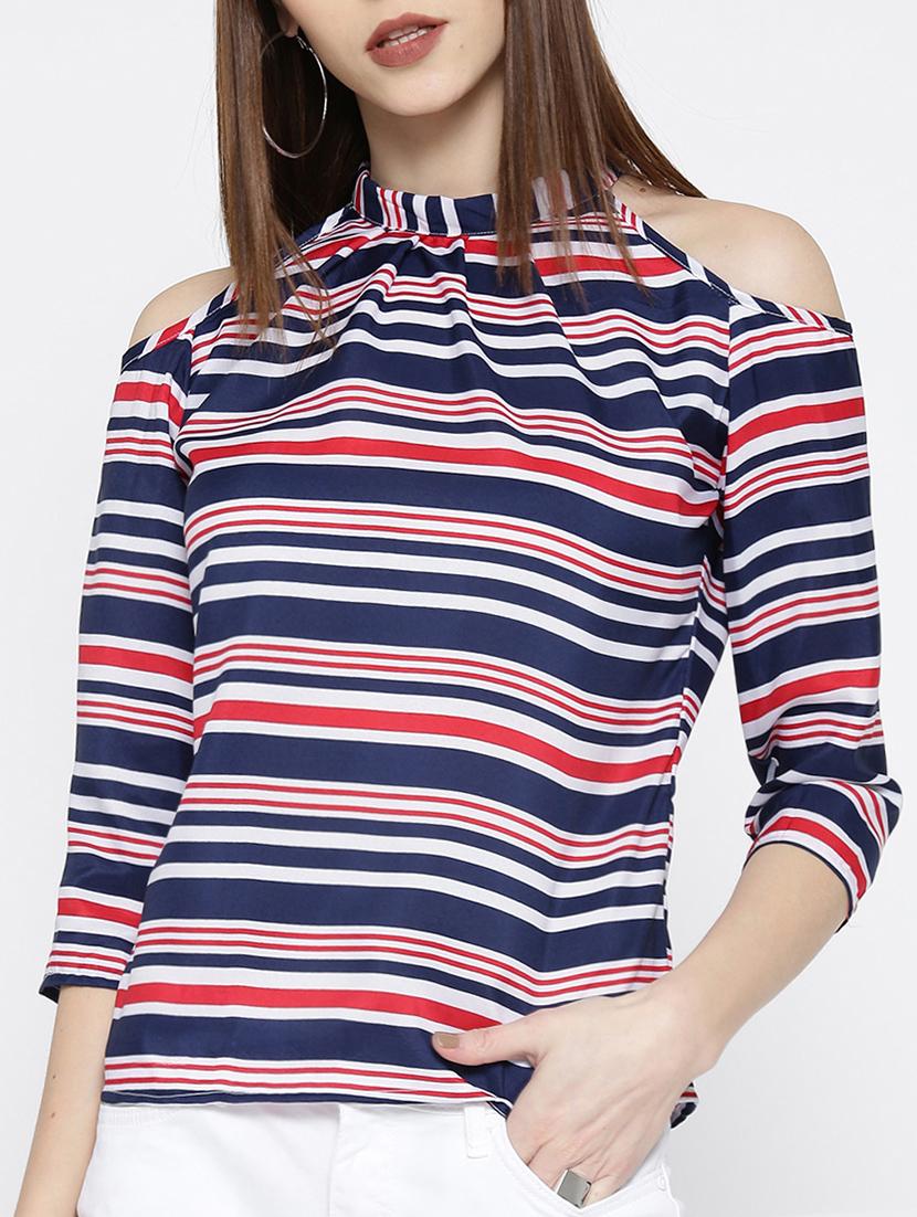 navy blue striped top - 14547773 - Zoom Image - 1