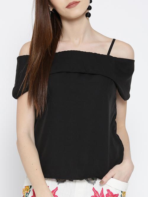 solid black layered top - 14547775 - Standard Image - 1