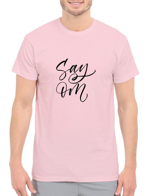 pink cotton chest print tshirt - 14547863 - Standard Image - 1