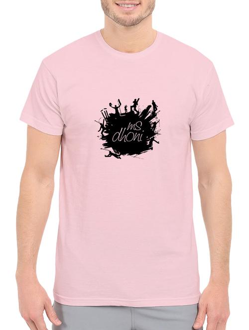 pink cotton chest print tshirt - 14547889 - Standard Image - 1
