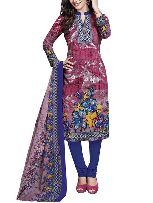 multi cotton salwar suit dress material - 14548274 - Very Small Image - 1