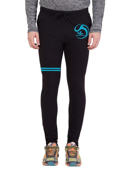 black cotton full length track pant - 14549597 - Very Small Image - 1
