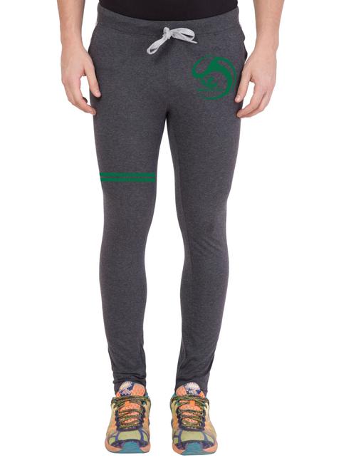 grey cotton full length track pant - 14549611 - Standard Image - 1