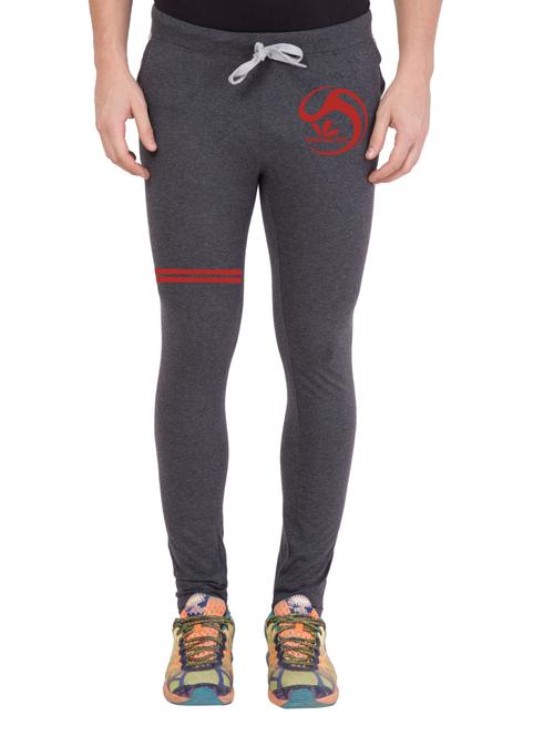 grey cotton full length track pant - 14549612 - Standard Image - 1