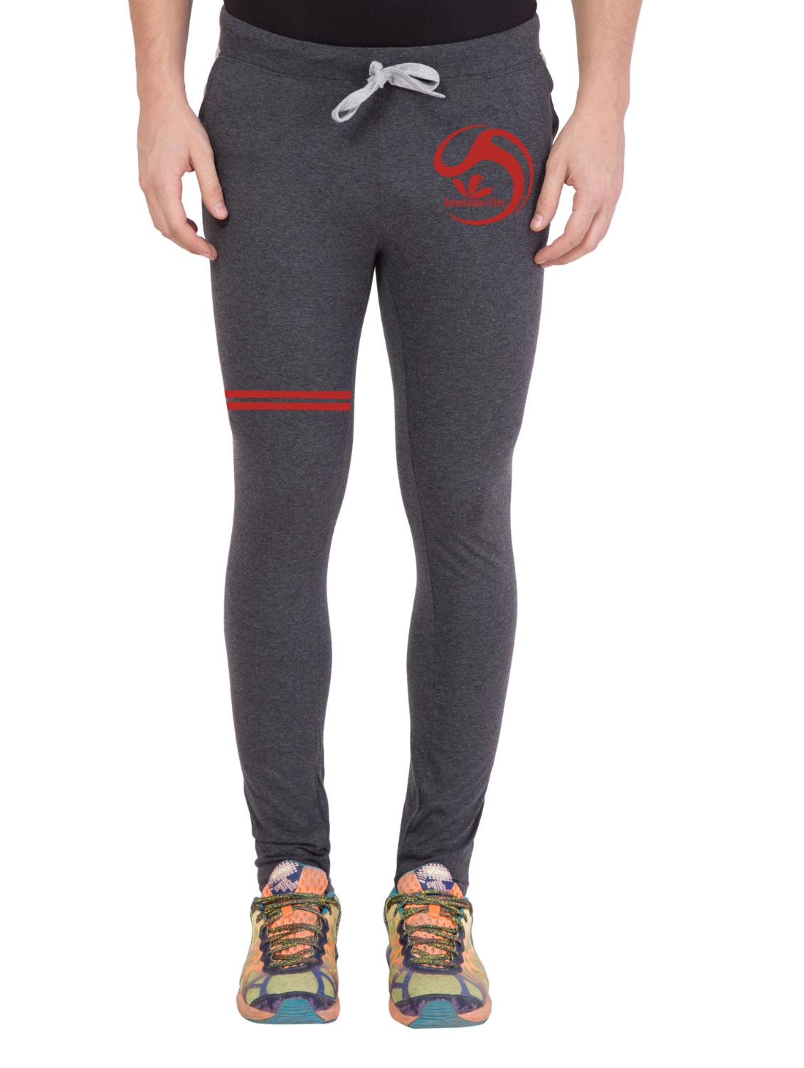 grey cotton full length track pant - 14549612 - Zoom Image - 1