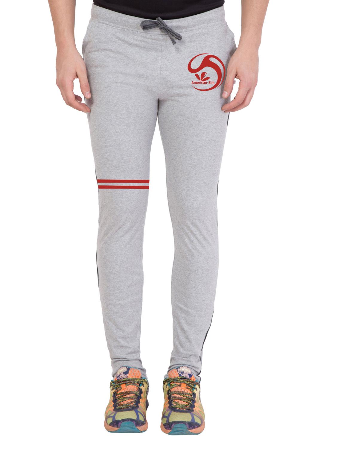 grey cotton full length track pant - 14549620 - Zoom Image - 1