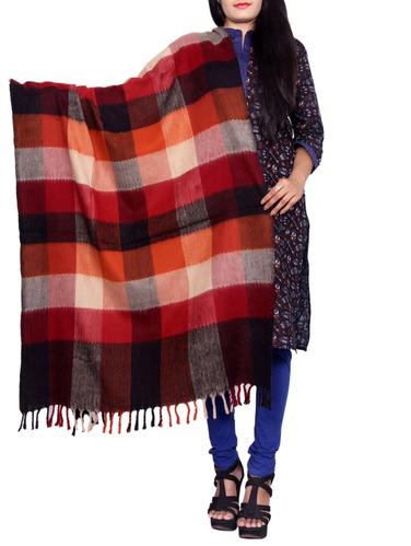 multi colored woolen shawl - 14549993 - Very Small Image - 1