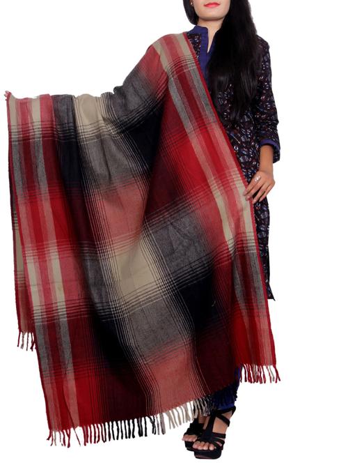 multi colored woolen shawl - 14550062 - Very Small Image - 1