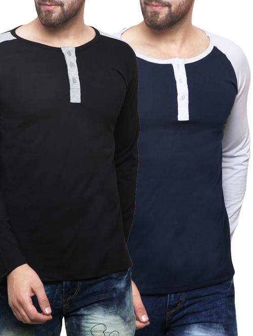 (set of 2) multicolored cotton combos t-shirt - 14550240 - Very Small Image - 1