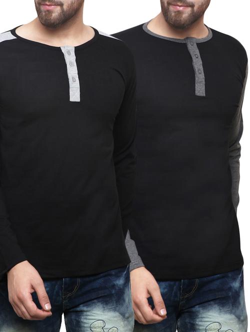 (set of 2) multicolored cotton combos t-shirt - 14550242 - Very Small Image - 1