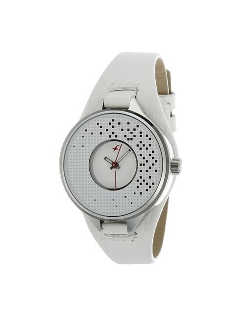Fastrack Fastrack His and Her Analog White Dial Women's Watch - NE6058SL03 - 14552345 - Very Small Image - 1