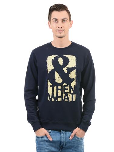 navy blue cotton sweatshirt - 14552462 - Very Small Image - 1