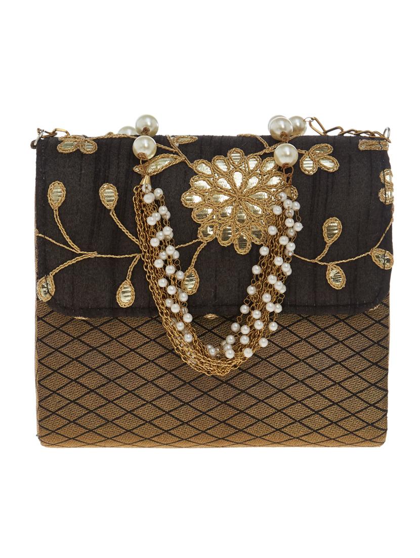 black silk clutch - 14553262 - Zoom Image - 1