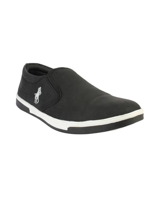 black leatherette casual slipon - 14553318 - Very Small Image - 1