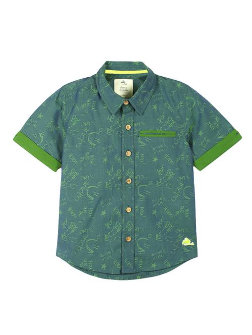 green cotton shirt - 14553655 - Very Small Image - 1