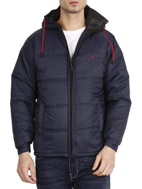 navy blue polyester quilted jacket - 14554626 - Very Small Image - 1