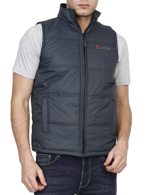 blue polyester quilted jacket - 14554629 - Very Small Image - 1