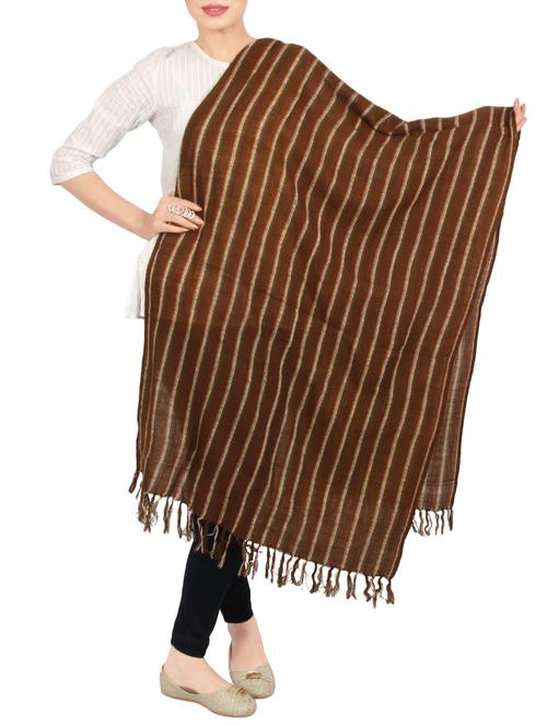 brown acrylic shawl - 14554929 - Very Small Image - 1