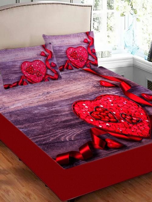 Digitally Printed Velvet Double Bed Cover - 14554997 - Very Small Image - 1