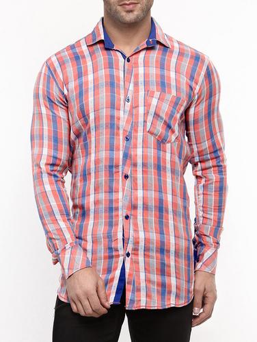 pink cotton casual shirt - 14555341 - Very Small Image - 1