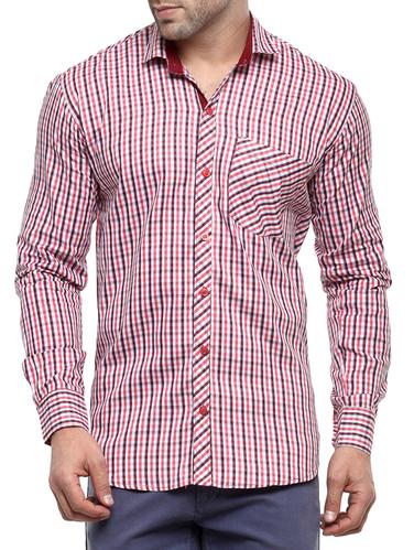 pink cotton casual shirt - 14555349 - Very Small Image - 1