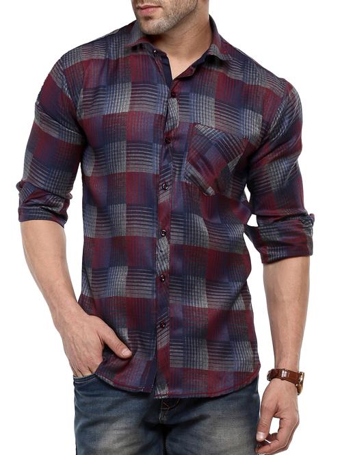 multi cotton casual shirt - 14555358 - Very Small Image - 1