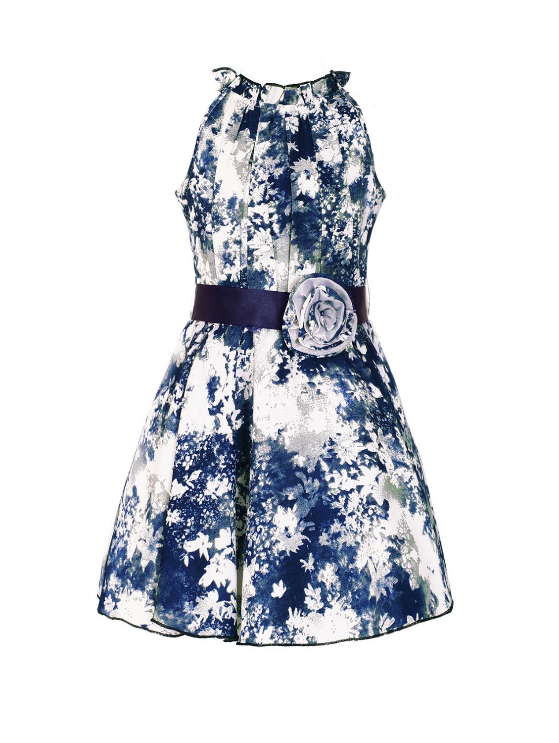 blue polyester frock - 14555867 - Zoom Image - 1